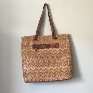 Steve Madden Chevron Tote Bag